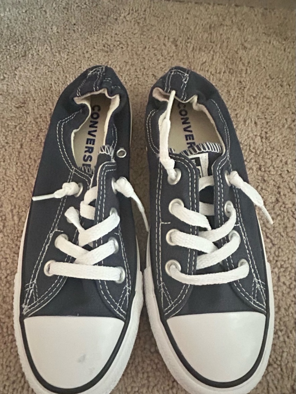 Converse Women's Chuck Taylor All Star Slip On Sneaker; Navy blue; size 8